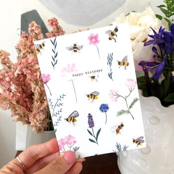Happy Birthday Bumblebee Card, 3 of 4