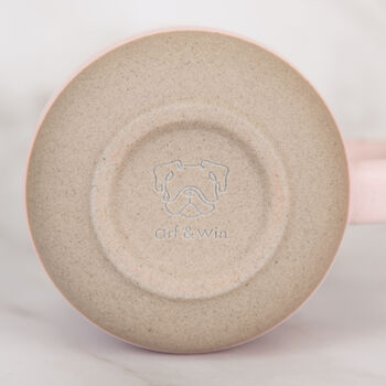 Dachshund Engraved Pink Ceramic Tea/ Coffee Mug, 5 of 5