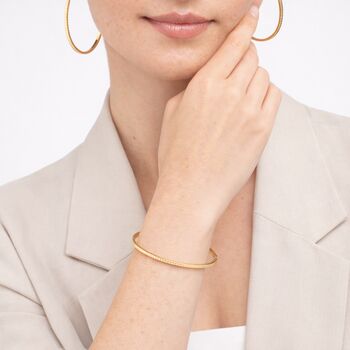 Shikaku 18 K Gold Plated Bangle, 3 of 5