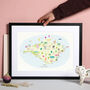 Personalised Isle Of Wight Map: Add Favourite Places, thumbnail 1 of 3