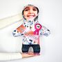 New Big Sister Butterfly Hoodie Personalised Mini Me® Doll, thumbnail 1 of 2