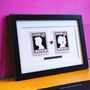 Personalised Love Story Stamps Print For Couple, thumbnail 1 of 6