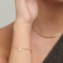 Dainty Bracelet With Small Heart Charm, thumbnail 2 of 4