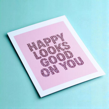 Happy Looks Good On You A5 Print, 2 of 2