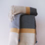 Soft Cotton Herringbone Sofa Throw, thumbnail 11 of 12