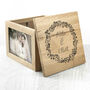 Personalised Couple's Floral Oak Photo Keepsake Box, thumbnail 6 of 6