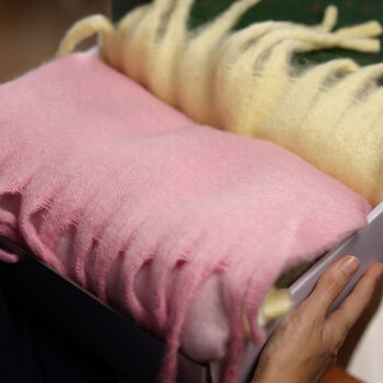Luxury Pastel Winter Scarf For Her, 8 of 11