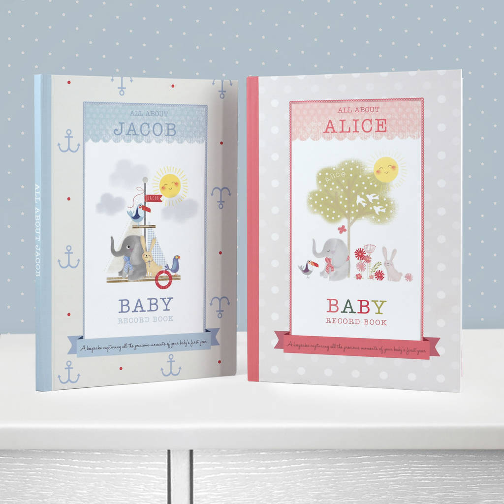 Personalised Baby Record Book, 1 of 6