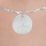 Personalised Calla Lily Necklace In Sterling Silver, thumbnail 1 of 12