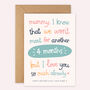 Personalised Mother's Day Card From The Bump, thumbnail 2 of 6
