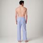 Men's 'Schoolhouse Blue' Gingham Crisp Cotton Pyjama Trousers, thumbnail 3 of 3