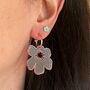 Statement Cherry Blossom Hoop Earrings, thumbnail 2 of 3