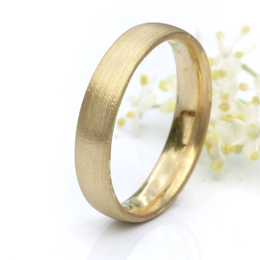 4mm court wedding ring in 18ct gold by lilia nash jewellery ...