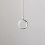 Crescent Moon Hammered Sterling Silver Necklace, thumbnail 1 of 5