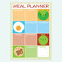 Dry Erase Kawaii Meal Planner Fridge Magnet, thumbnail 2 of 3