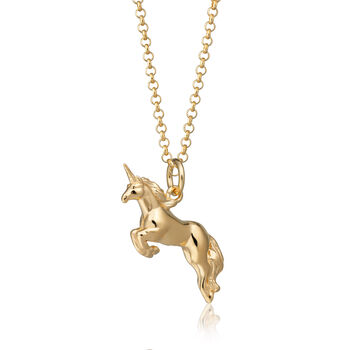 Unicorn Necklace, Sterling Silver Or Gold Plated, 10 of 11