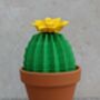 Origami Paper Cactus Plant With Flower, thumbnail 2 of 7