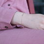 Gold Plated Silver Thread Minimalistic Bracelet, thumbnail 3 of 3