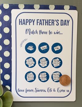 Personalised Father's Day Scratch Card, 2 of 2
