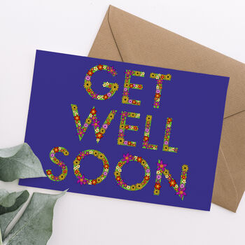 Get Well Soon Floral Letter Card By Cherry Pie Lane ...