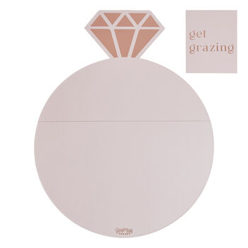 Rose Gold And Pink Engagement Ring Grazing Board Kit, 2 of 4