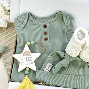 Hello Little One New Baby Letterbox Gift Box, 3 of 6