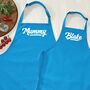 Personalised Retro Parent And Child Apron Set, thumbnail 4 of 6