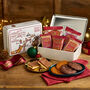 Snowman Christmas Treat Tin Featuring Eleanor Tomlinson's Illustration, thumbnail 1 of 5