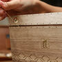 Walnut Hardwood And Leather Clutch Bag, thumbnail 4 of 12