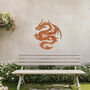 Metal Dragon Wall Art For Mythical Garden Decor And Gift, thumbnail 9 of 10