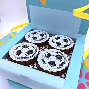 Gift Box Of Football Chocolates For Sports Lovers, 4 of 5