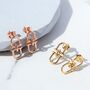 Equine Charm Drop Sterling Silver Earrings, thumbnail 6 of 7