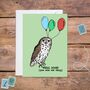 Well Done You Wise Old Thing Owl Greetings Card, thumbnail 1 of 1
