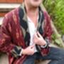 Bohemian Men’s Cotton Kimono Robe For Lounge, thumbnail 1 of 8