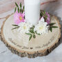 Names And Wedding Date Wood Slice Table Centrepiece, thumbnail 3 of 4