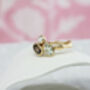 Smoky Quartz, Green Amethyst And Pearl Ring, thumbnail 4 of 9