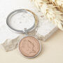 30th Birthday 1996 Penny Coin Keyring, thumbnail 1 of 9