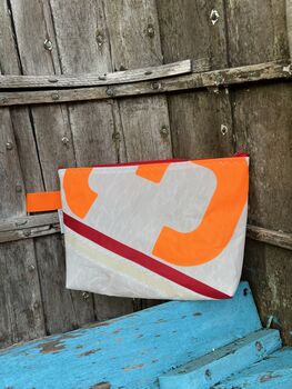 No3 Small Upcycled Versatile Sailcloth Pouch, 8 of 8