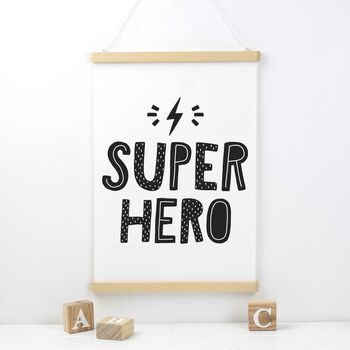 Super Hero Poster Print, 3 of 4
