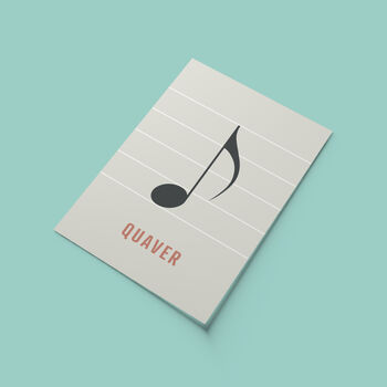Quaver Note Print | Music Theory Poster, 8 of 10