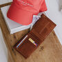 Men's Brown Leather Bifold Wallet, thumbnail 2 of 4