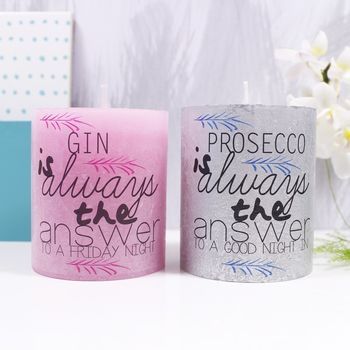 Gin 'Is Always The Answer' Alcohol Theme Candle, 2 of 11