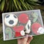 Football Fan Birthday Biscuit Gift Box, thumbnail 2 of 3