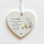 Personalised Bear Thank You Teacher Keepsake Heart, thumbnail 2 of 3