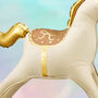 Rocking Horse Foil Balloon For Baby Shower Celebrations, thumbnail 2 of 5