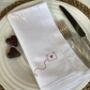 Embroidered Love Letter Napkin, thumbnail 3 of 5