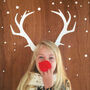 Christmas Antler Wall Decal Sticker, thumbnail 1 of 8