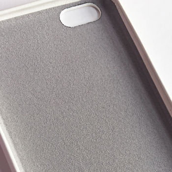 Ivory White Pu Leather Embossed Phone Case, 5 of 5