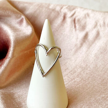 Adjustable Heart Ring, 5 of 11