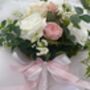 Champagne, Blush Pink, White Rose Bridal Bouquet, thumbnail 7 of 12